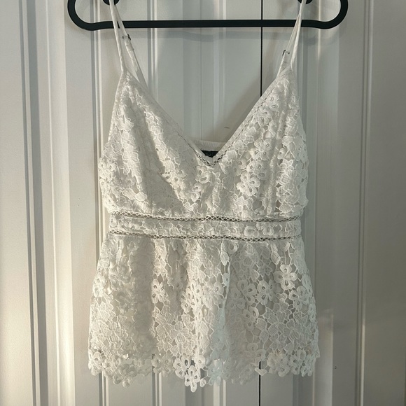 Abercrombie & Fitch White Lace Tank Top size S - Picture 10 of 10